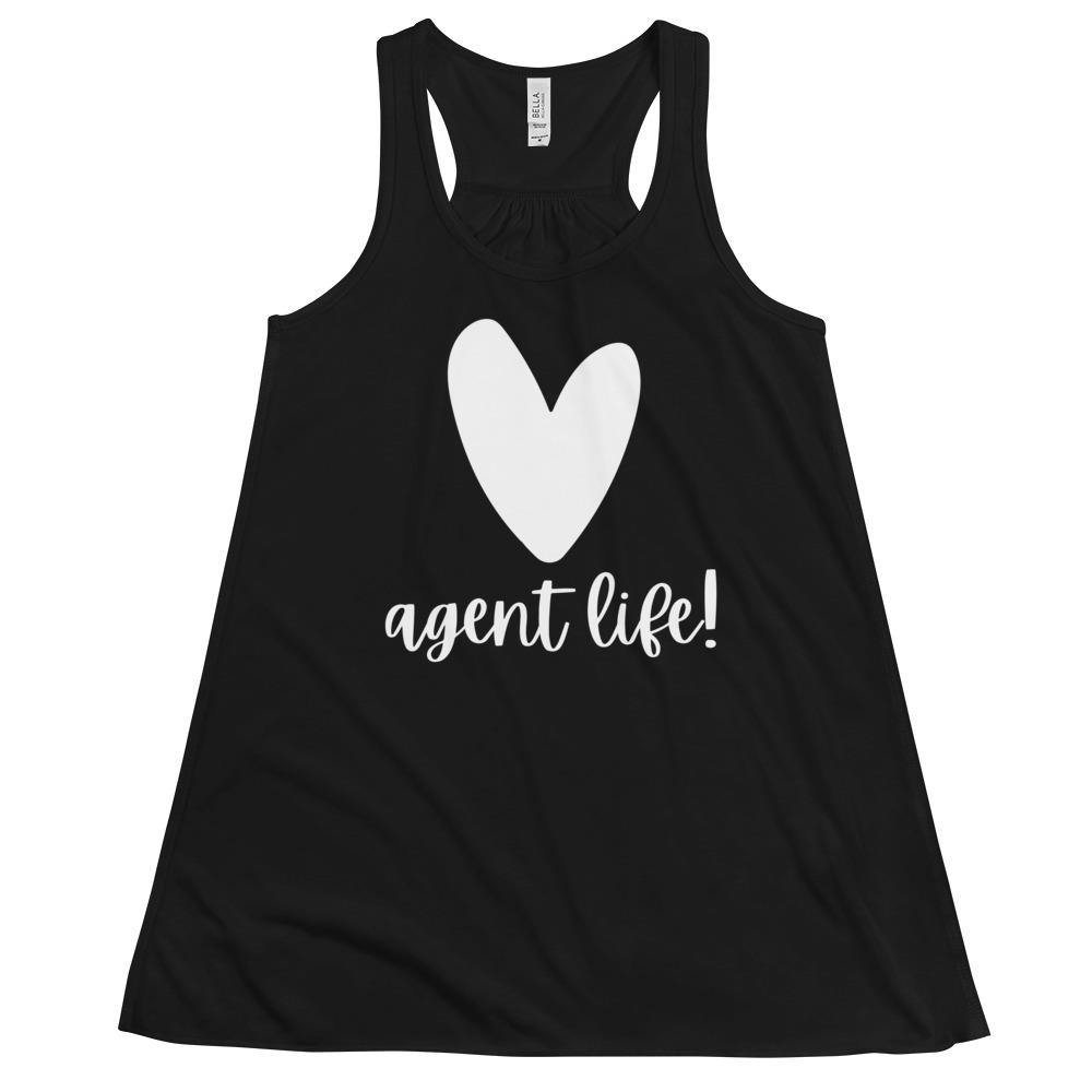 Heart Agent - Women's Flowy Racerback Tank - Real Estate Investor Gear