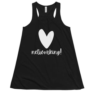 Heart Networking - Women's Flowy Racerback Tank - Real Estate Investor Gear