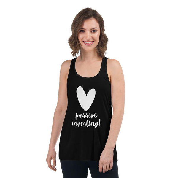 Heart Passive - Women's Flowy Racerback Tank - Real Estate Investor Gear