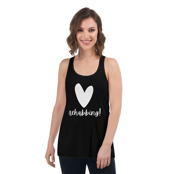 Heart Rehabbing - Women's Flowy Racerback Tank - Real Estate Investor Gear