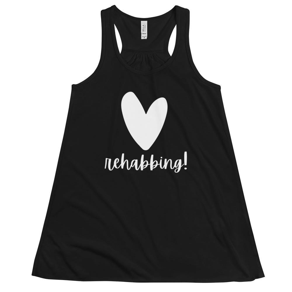 Heart Rehabbing - Women's Flowy Racerback Tank - Real Estate Investor Gear