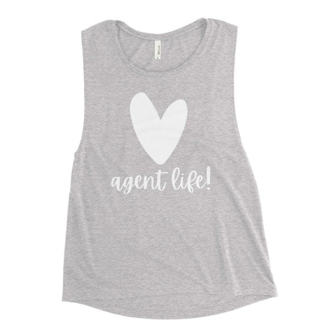 Heart Agent - Ladies’ Muscle Tank - Real Estate Investor Gear