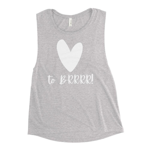 Heart BRRRR - Ladies’ Muscle Tank - Real Estate Investor Gear