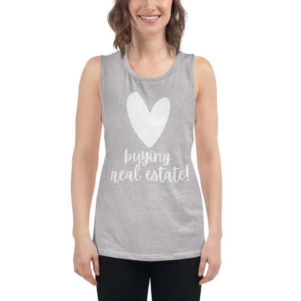 Heart Buying RE - Ladies’ Muscle Tank - Real Estate Investor Gear