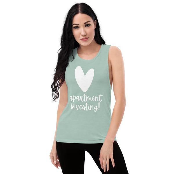 Heart Apartments - Ladies’ Muscle Tank - Real Estate Investor Gear