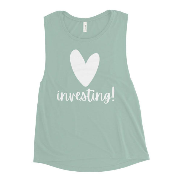 Heart Investing - Ladies’ Muscle Tank - Real Estate Investor Gear