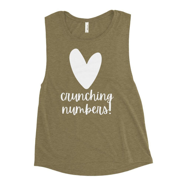 Heart Crunching Numbers - Ladies’ Muscle Tank - Real Estate Investor Gear