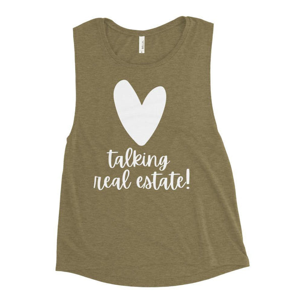 Heart Talking RE - Ladies’ Muscle Tank - Real Estate Investor Gear