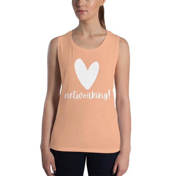 Heart Networking - Ladies’ Muscle Tank - Real Estate Investor Gear