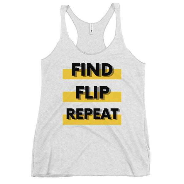 Find Flip - Women's Racerback Tank - Real Estate Investor Gear