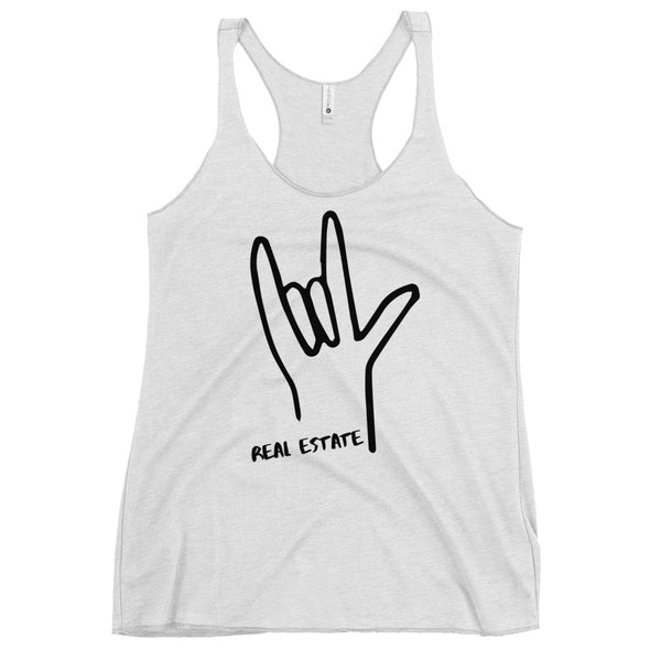 I Love RE Hand - Women's Racerback Tank