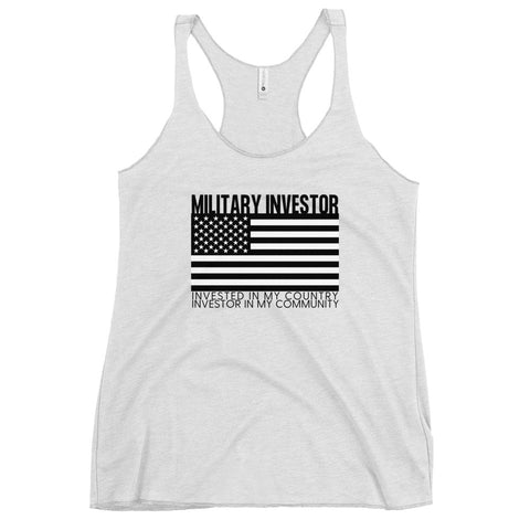 Military Investor - Women's Racerback Tank