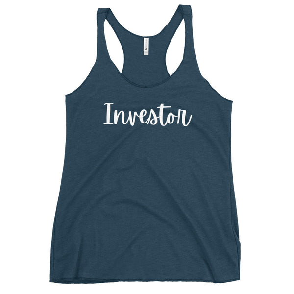 Investor Cursive - Women's Racerback Tank