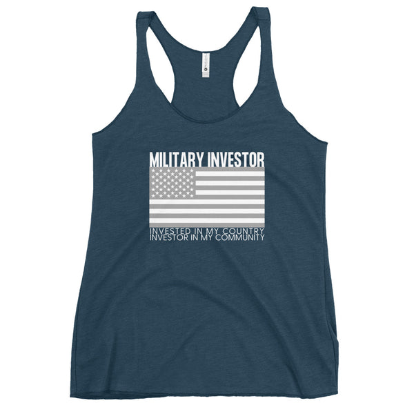 Military Investor - Women's Racerback Tank