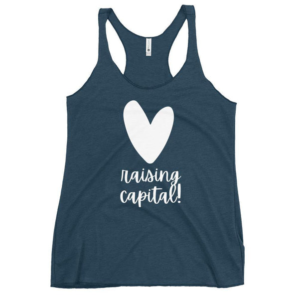 Heart Capital Raising - Women's Racerback Tank - Real Estate Investor Gear