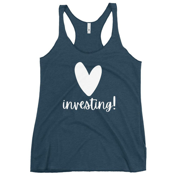 Heart Investing - Women's Racerback Tank - Real Estate Investor Gear