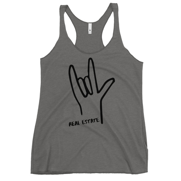 I Love RE Hand - Women's Racerback Tank