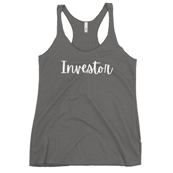 Investor Cursive - Women's Racerback Tank