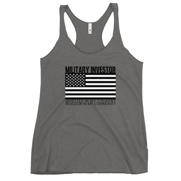 Military Investor - Women's Racerback Tank