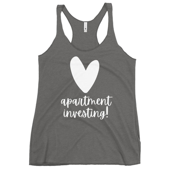 Heart Apartments - Women's Racerback Tank - Real Estate Investor Gear