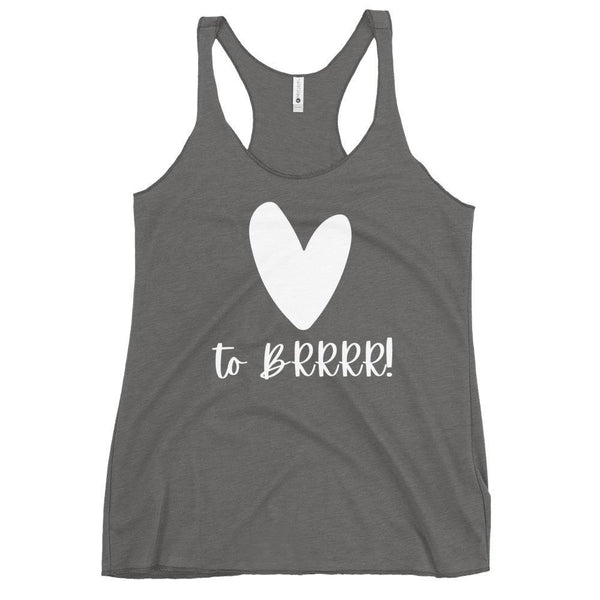 Heart BRRRR - Women's Racerback Tank - Real Estate Investor Gear