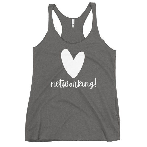 Heart Networking - Women's Racerback Tank - Real Estate Investor Gear