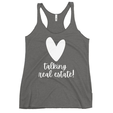 Heart Talking RE - Women's Racerback Tank - Real Estate Investor Gear