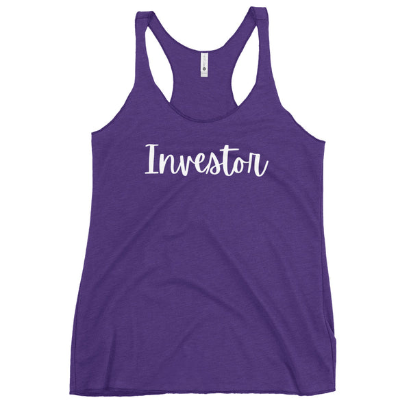 Investor Cursive - Women's Racerback Tank