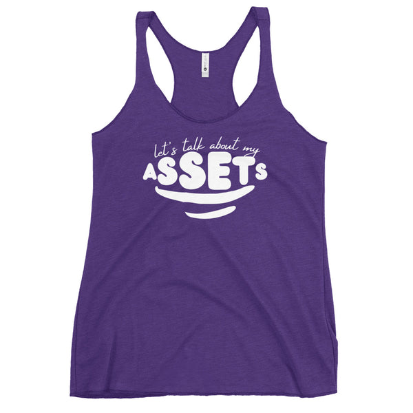 Let's Talk Assets - Women's Racerback Tank