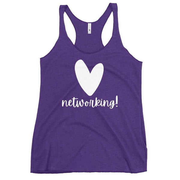 Heart Networking - Women's Racerback Tank - Real Estate Investor Gear