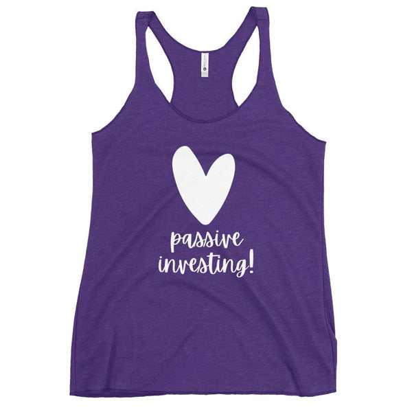 Heart Passive - Women's Racerback Tank - Real Estate Investor Gear