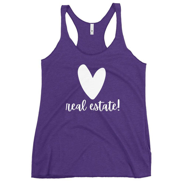 Heart RE - Women's Racerback Tank - Real Estate Investor Gear